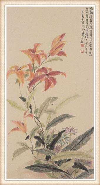 白承玲作品《玉簪花-》尺寸：34cmx69cm-价格：6000元一幅.jpg