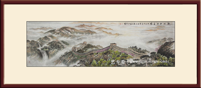 于华才作品《江山如此多娇》尺寸：360cmx100cm-价格：每平尺30000元.jpg