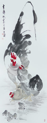 刘当财作品《吉祥如意》规格：180x97cm 售价：15000元