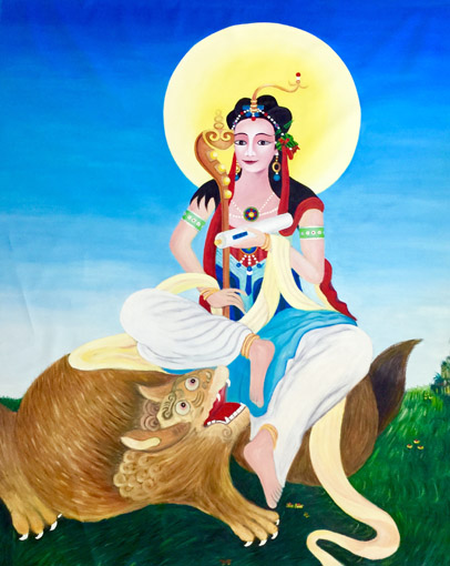 1547622732102024.jpg 郭全林作品《文殊菩萨》200cmX168cm.jpg