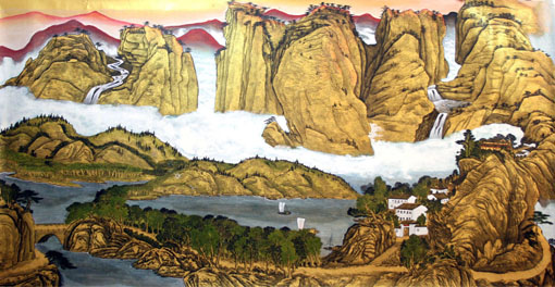 1547689425855471.jpg 章庭钰作品:《武夷山旭日》规格:200cmx105cm.JPG