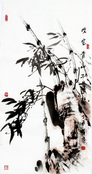 1547691526954617.jpg 袁锦标作品5 墨竹,100x50cm 2017年.jpg