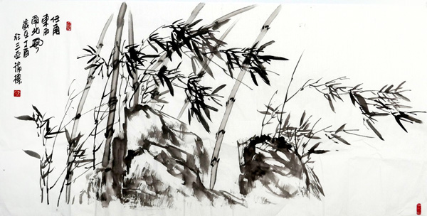 1547691534544179.jpg 袁锦标作品6 墨竹,68x136cm 2018年.jpg