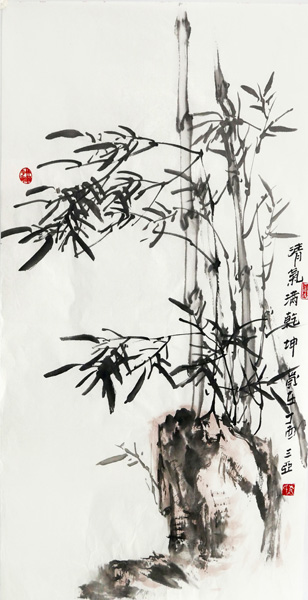 1547691542587469.jpg 袁锦标作品7 墨竹,100x50cm 2017年.jpg