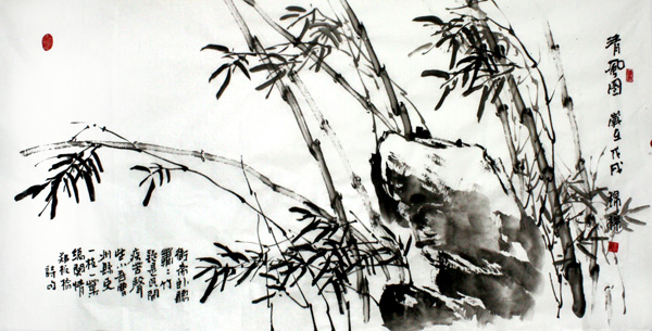 1547691549138743.jpg 袁锦标作品8 墨竹,68x136cm 2018年.jpg