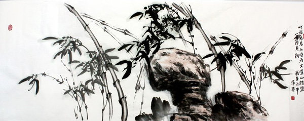 1547691561911585.jpg 袁锦标作品9 墨竹,180x70cm 2016年.jpg