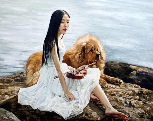 1547706300106017.jpg 巴古作品5《遥望》布面油画 120x150(cm).jpg