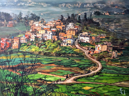 1547706320740533.jpg 巴古作品8《记忆中的村庄》 布面油画 120x150(cm).jpg