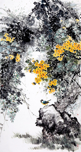 1547776903476318.jpg 李诗鸿作品《朝晖》规格:180cmx97cm.jpg