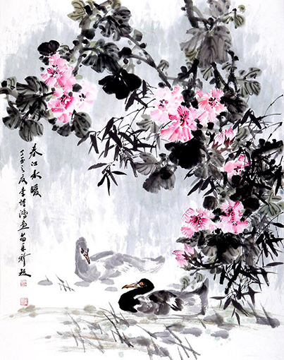 1547776909497017.jpg 李诗鸿作品《春江水暖》规格:90cmx120cm.jpg