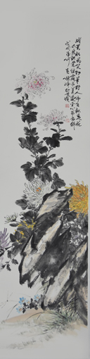 《秋色傲霜》2018年作 180cmx48cm.jpg