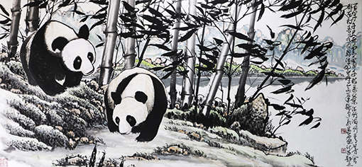 王永春作品《墨竹国宝图》规格：85cmx180cm.jpg