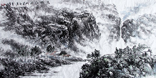 鸭绿江边所见136cm×68cm.JPG