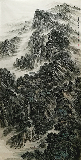 1547802848124929.jpg 温世奇作品《匡庐高胜图》规格:120cmx240cm.jpg