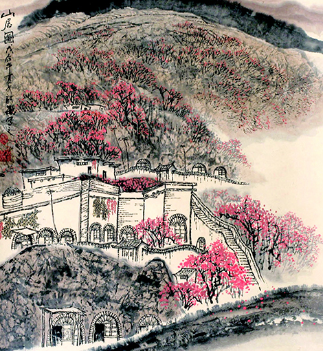 顾新敏作品《山居图》61cm×65cm.jpg