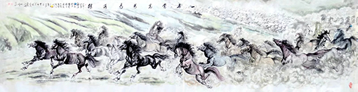 1547864941138734.jpg 一马当先,万马奔腾(360x96cm)2008年.jpg