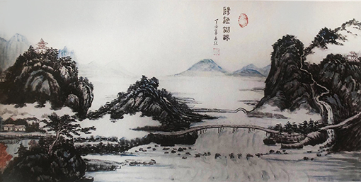 《阳澄湖畔》134×68cm价格：每平尺5000元.JPG
