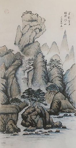 《云岭耸立，锦绣河山》134×68cm价格：每平尺5000元.JPG