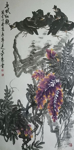 赵士开作品7  138X68cm  价格：每平尺800元.JPG