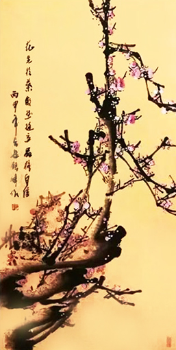 《花先于叶》国画  规格：8平方尺  价格：每平尺20000元.jpg