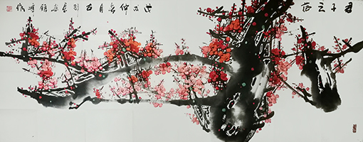 《君子之范》国画  规格：10平方尺  价格：每平方尺20000元.jpg
