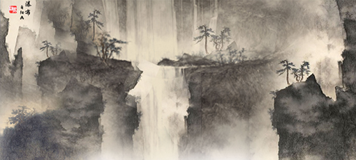《幽谷瀑布雾生烟》  规格：248x129cm  价格：5800000.png