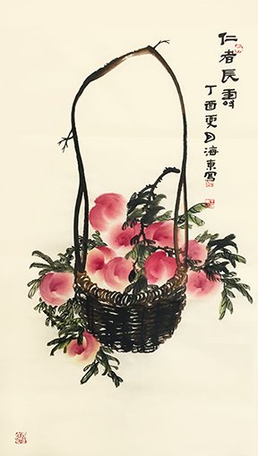 《仁者长寿》 规格：70x138cm 价格：12000元一幅.jpg