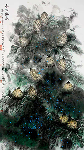 《春华秋实》 规格：100x200cm 价格：20000元一幅.jpg