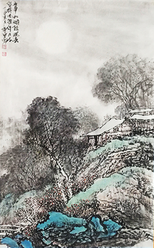 《留得风雅伴明月》规格：95×60cm    价格：一万元一幅.jpg