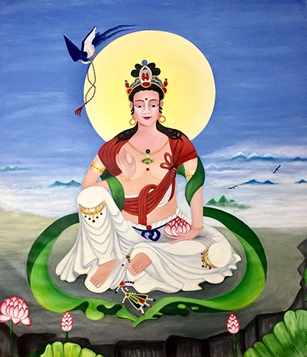 《静坐观音像》规格：200×168cm 价格：每平尺11000元.jpg