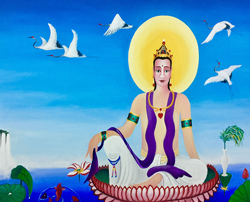 《莲花坐静观音》规格：168×118cm 价格：每平尺11000元.jpg