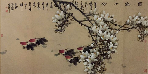 马惟印作品9《玉堂春色》规格：120cmx60cm  售出：每平尺3600元.jpg