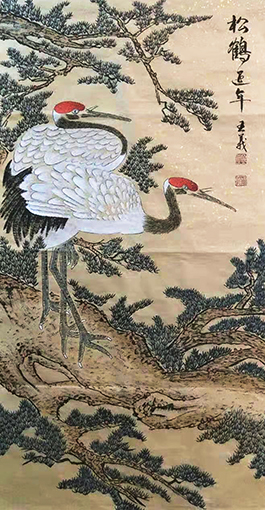 《松鹤延年》价格：4000元每平尺.jpg