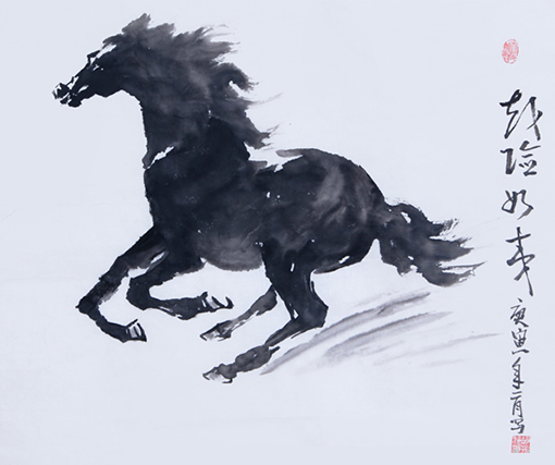 胡振汉作品3《越險如夷》规格：68cmx68cm 价格：每平尺6000元.jpg