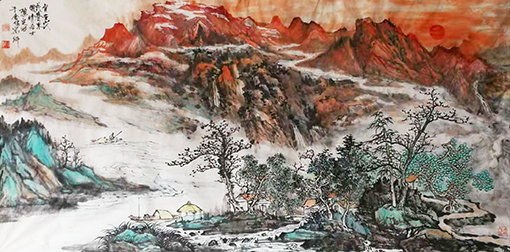常随定作品9 规格：138x69cm  价格：14000一幅.jpg