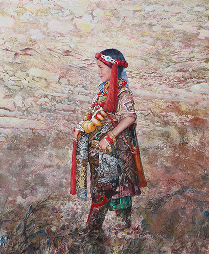 《高原雏鹰》120x110cm  每平尺：12000元.jpg