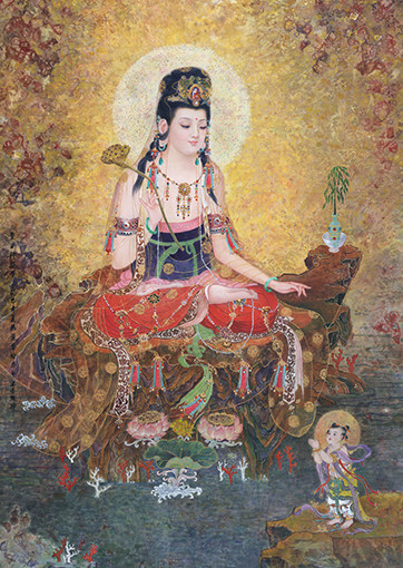 《童子拜观音》  140 x  100cm  每平尺：12000元.jpg