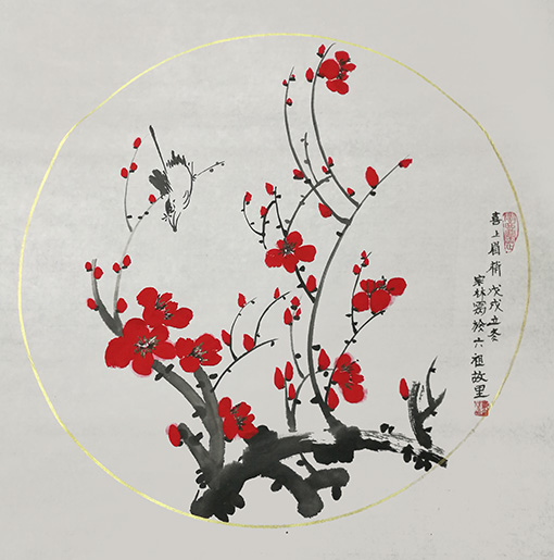 《喜上眉梢》规格：四尺斗方.JPG