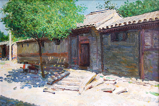 1547882745342532.jpg 北京胡同之夏 54×81cm.jpg