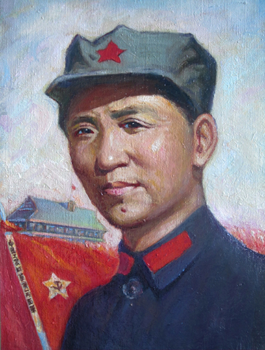 《遵义会议》确立毛泽东在中国共产党领导地位36cmX48cm1974年9月9日.jpg