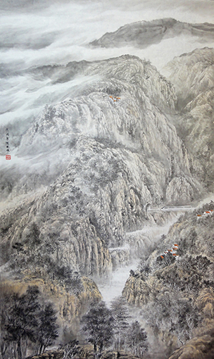 高铁进入我家乡(239cm×145cm)画家陈林设原创,禁止抄袭.jpg
