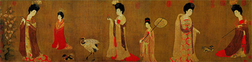 周昉 《簪花仕女图》 卷 （图片来源：辽宁省博物馆）.jpg
