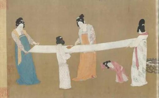 （图三）捣练图 宋徽宗摹本 绢本设色 手卷，高37 厘米，宽145.3 厘米 美国波士顿美术馆藏.jpg