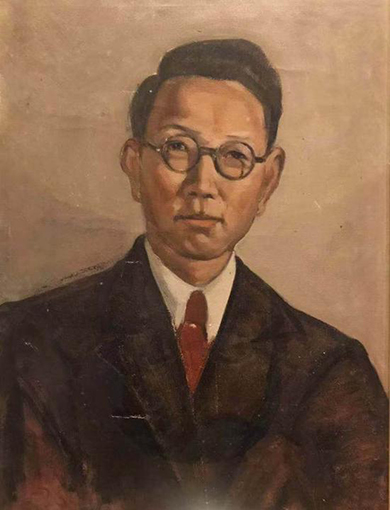 常书鸿，《韩乐然像》，布面油彩，35x25厘米，1947年，艺术家家属收藏.jpg