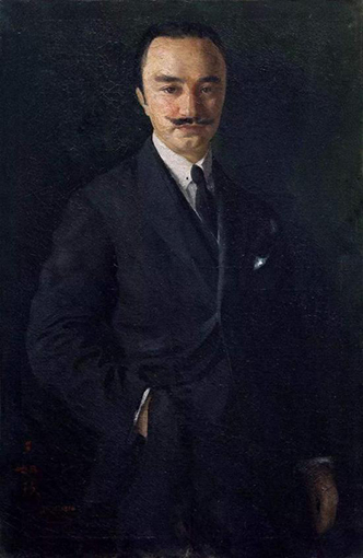王如玖，《肖像》，布面油彩 99x63.5厘米，1916年，私人收藏.jpg