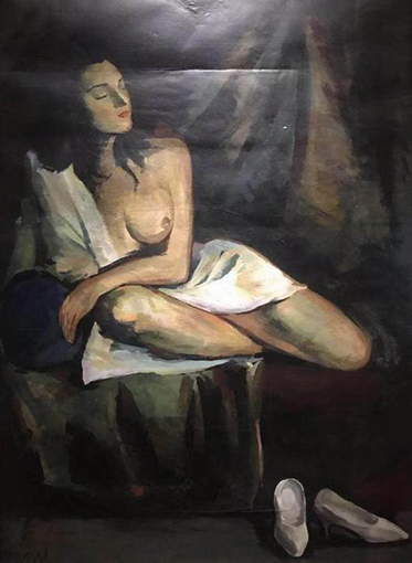 林风眠，《思》，纸本胶彩，109x78厘米，1920年代，私人收藏.jpg