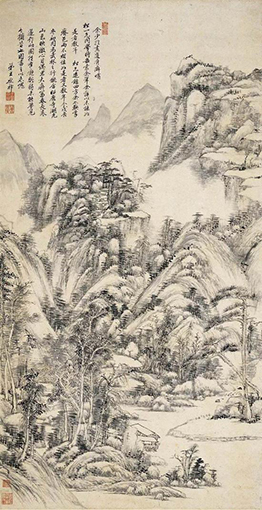清 王原祁 《仿大痴富春山居图轴》浙江省博物馆藏.jpg
