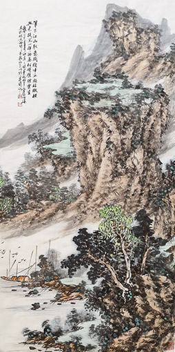 群山翠欲流136x70㎝.jpg
