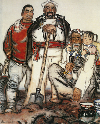 祖孙四代 119cm×96.6cm 1962年.jpg