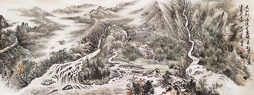 李发林作品《山居秋暝》规格：180cmx70cm.jpg